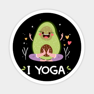 I Love Yoga from Avacado Magnet